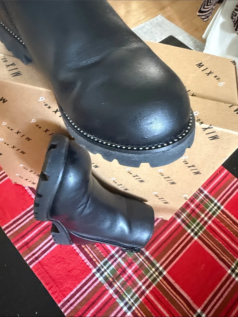 Mix No. 6 Black Kids Chelsea Zip Boot